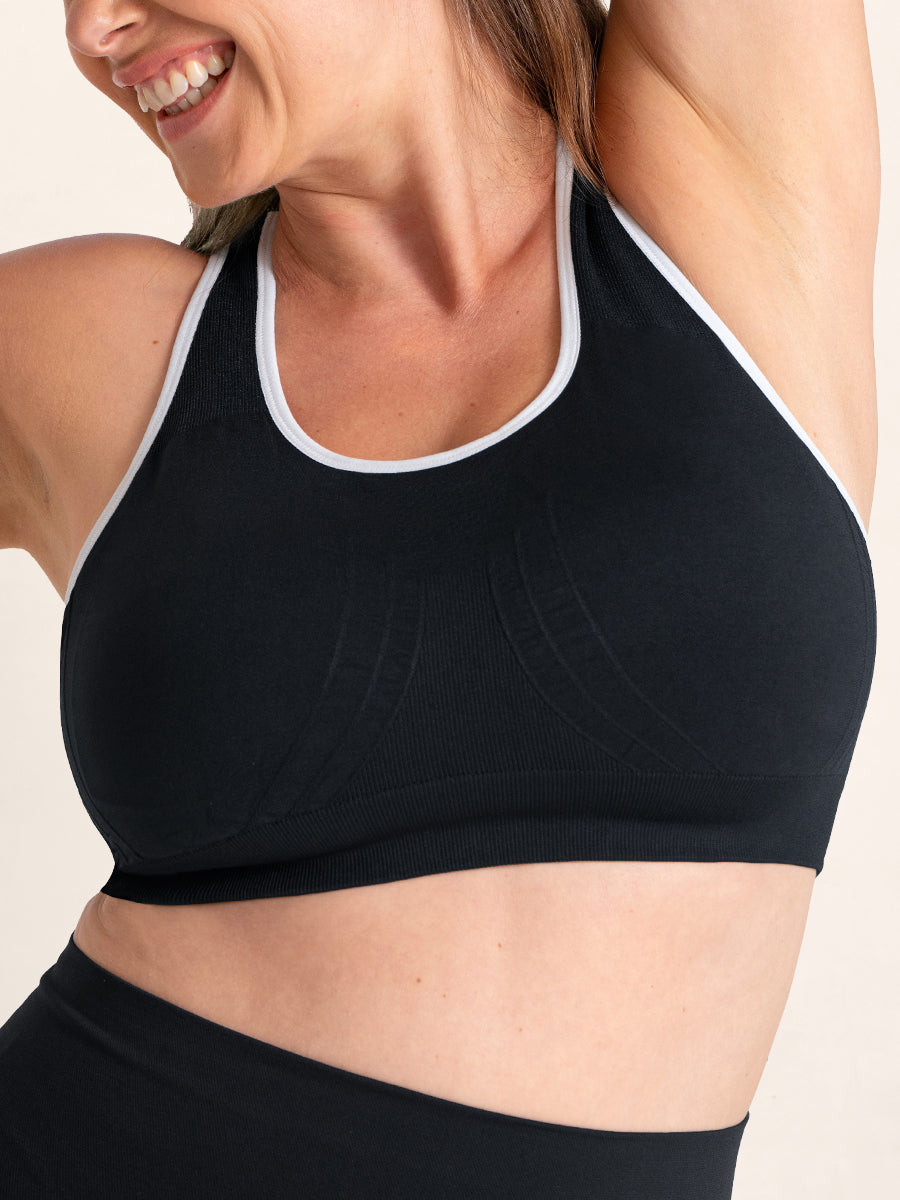 Truekind® Seamless Racerback Sports Bra