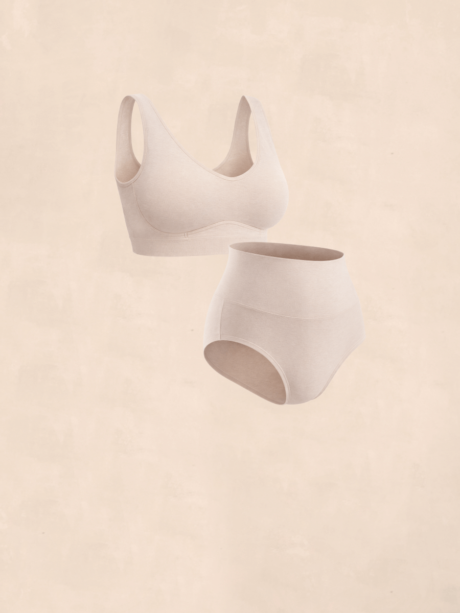 Bundle Truekind® - 1 Cotton Bralette + 1 Cotton Panty