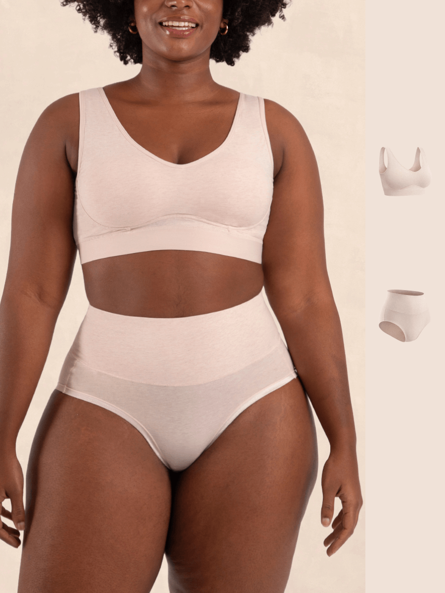 Bundle Truekind® - 1 Cotton Bralette + 1 Cotton Panty