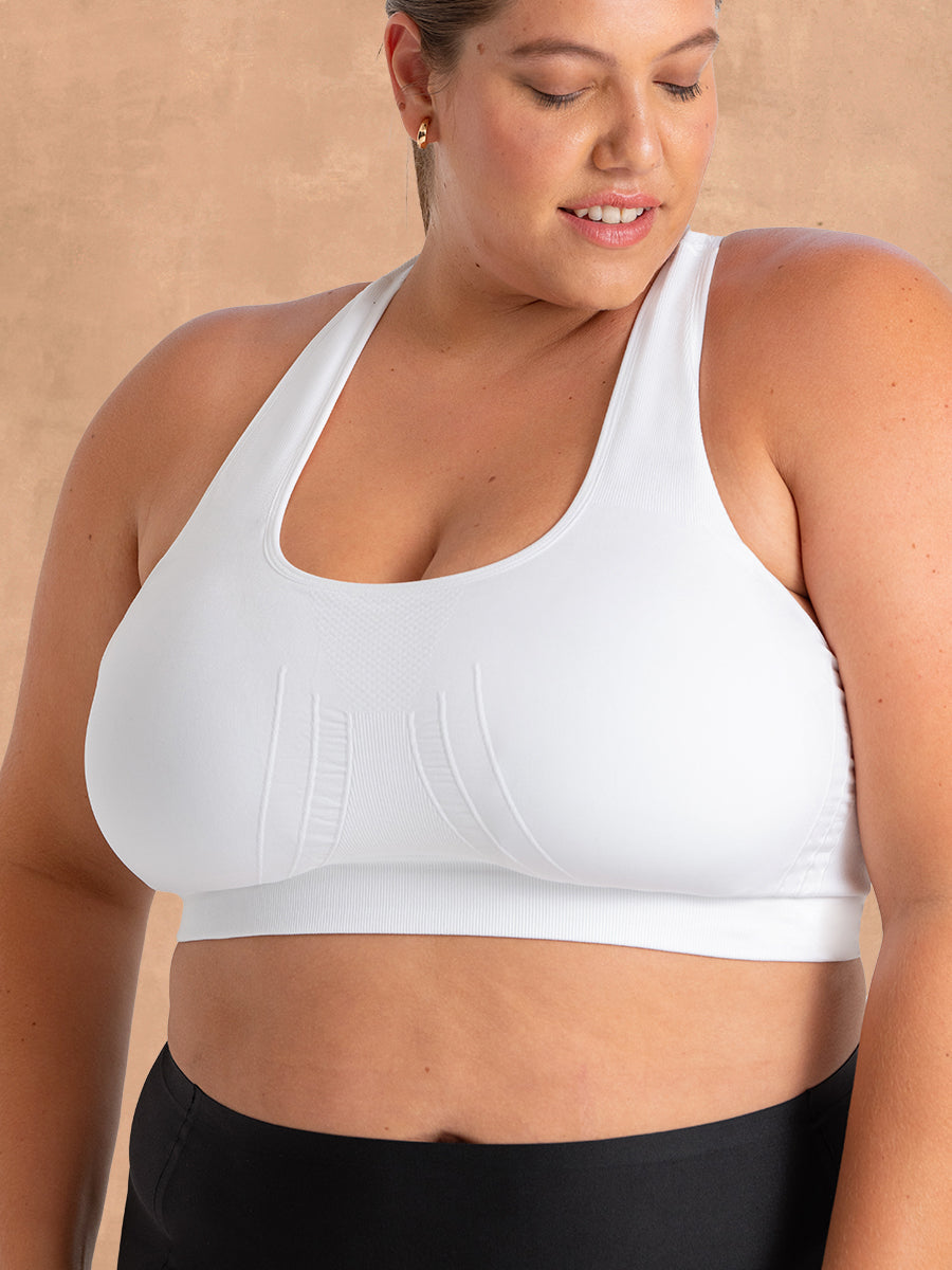 Truekind® Seamless Racerback Sports Bra